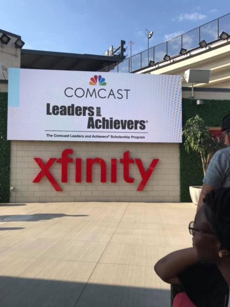 Leaders and Achievers sponsored by Xfinity sign